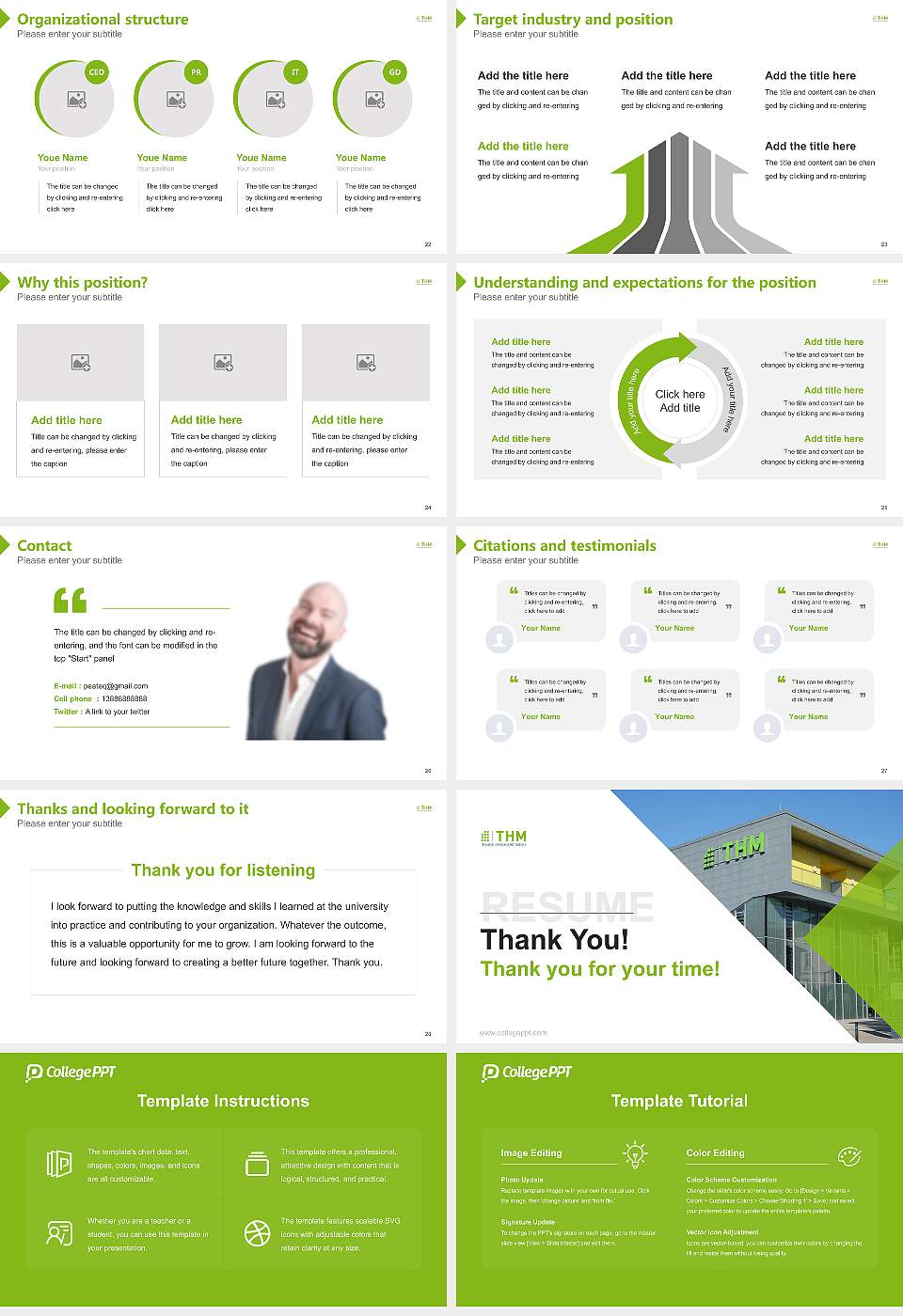 University of Applied Sciences Mittelhessen (THM) Resume PPT Template16:9 ratio PPT effect preview image4