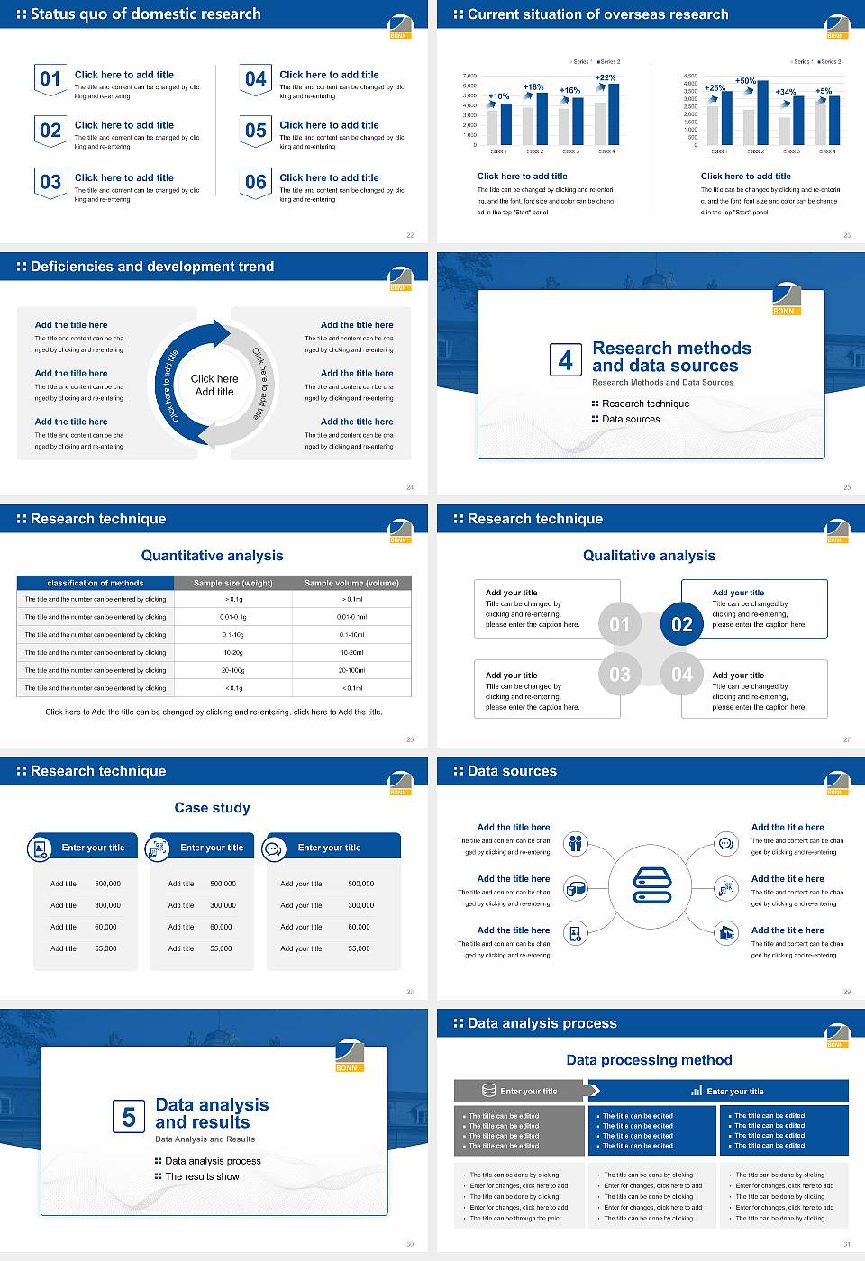 University of Bonn Graduation Thesis Defense PPT Template16:9 ratio PPT effect preview image4