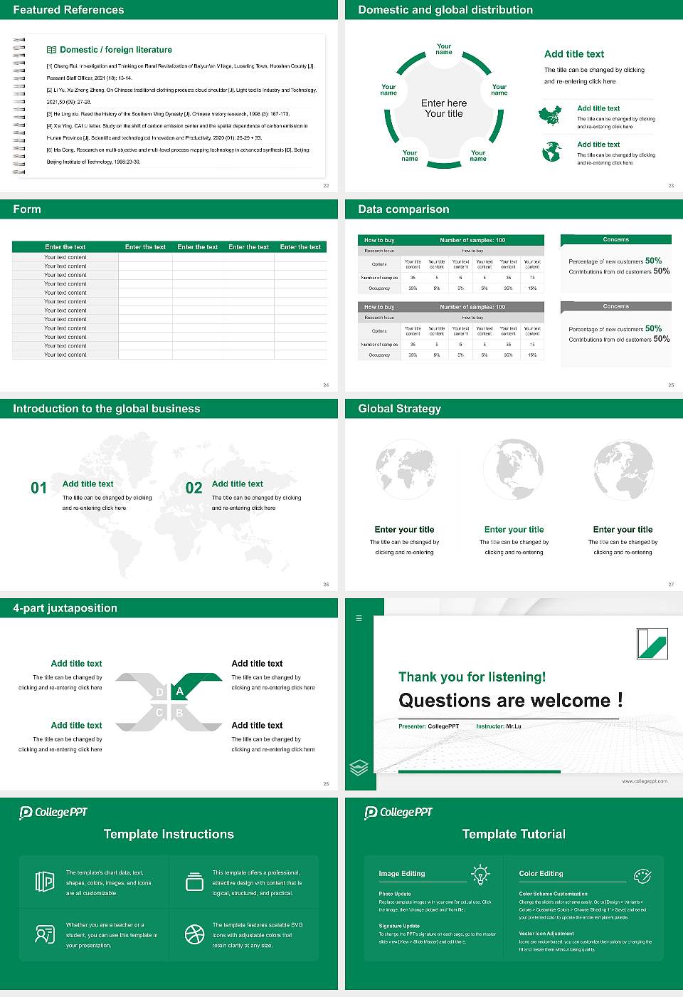 University of Bayreuth Thesis Proposal/Graduation Defense PPT Template16:9 ratio PPT effect preview image4