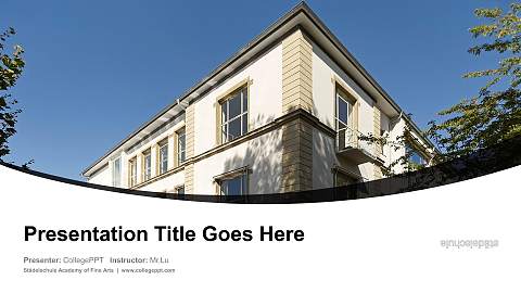 Städelschule Academy of Fine Arts Course/Courseware Creation PPT Template