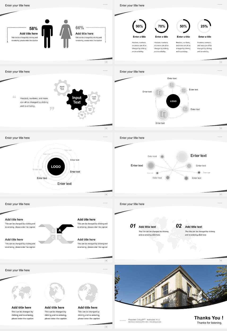 Städelschule Academy of Fine Arts Course/Courseware Creation PPT Template16:9 ratio PPT effect preview image4