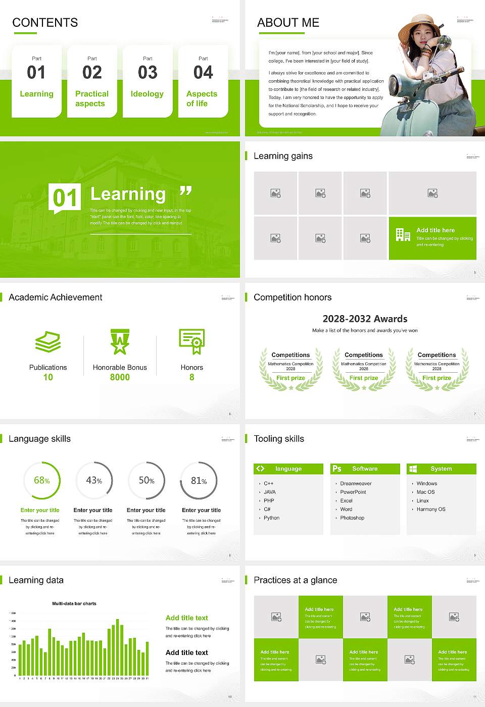 University of Design Schwäbisch Gmünd National Scholarship Defense PPT Template16:9 ratio PPT effect preview image2