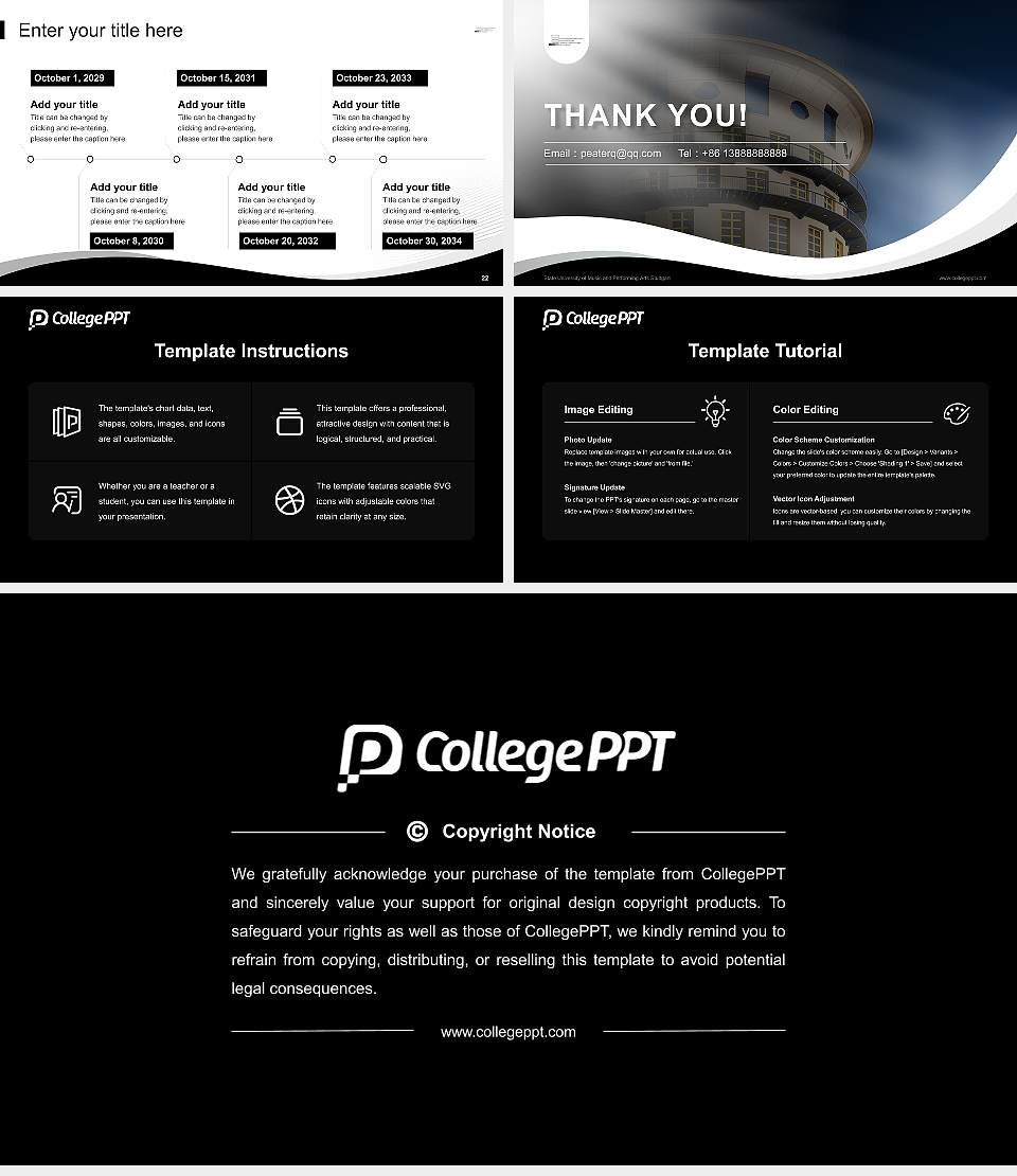 State University of Music and Performing Arts Stuttgart Lecture Sharing and Networking Event PPT Template16:9 ratio PPT effect preview image4