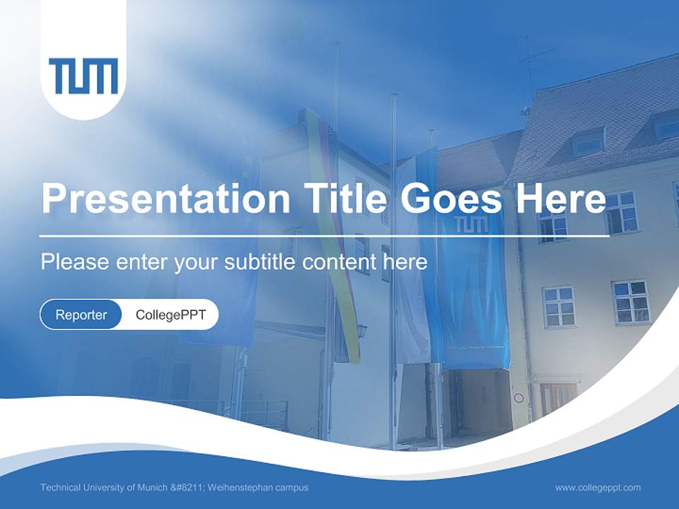 Technical University of Munich – Weihenstephan campus Lecture Sharing and Networking Event PPT Template4:3 ratio PPT effect preview image4