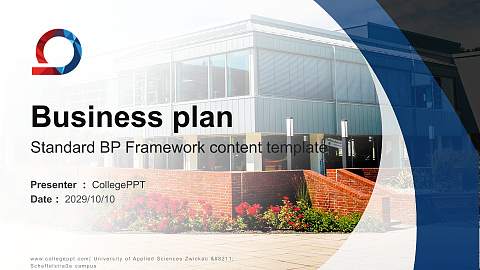 University of Applied Sciences Zwickau – Scheffelstraße campus Competition/Entrepreneurship Contest PPT Template
