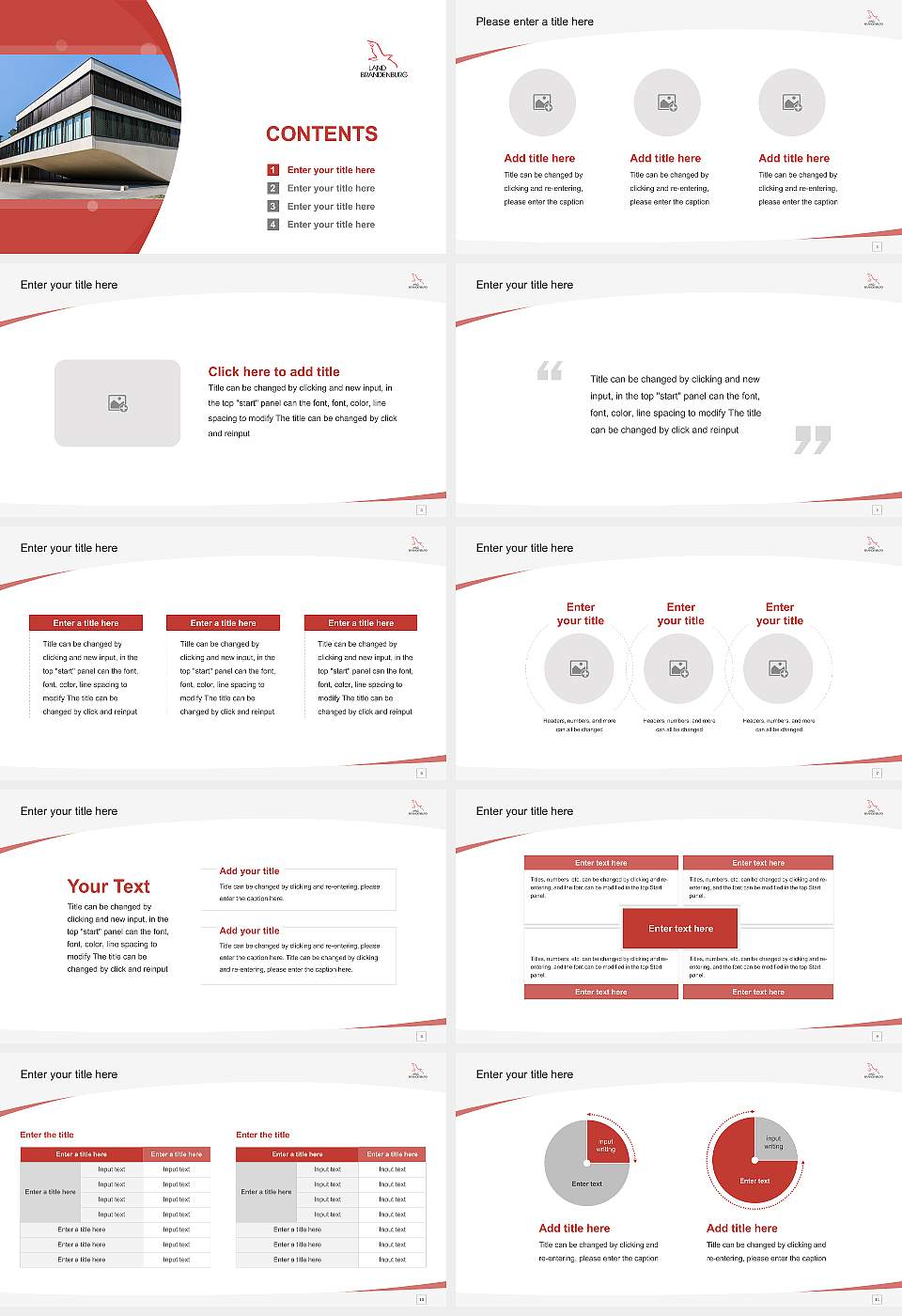 University of Finance Brandenburg Course/Courseware Creation PPT Template16:9 ratio PPT effect preview image2