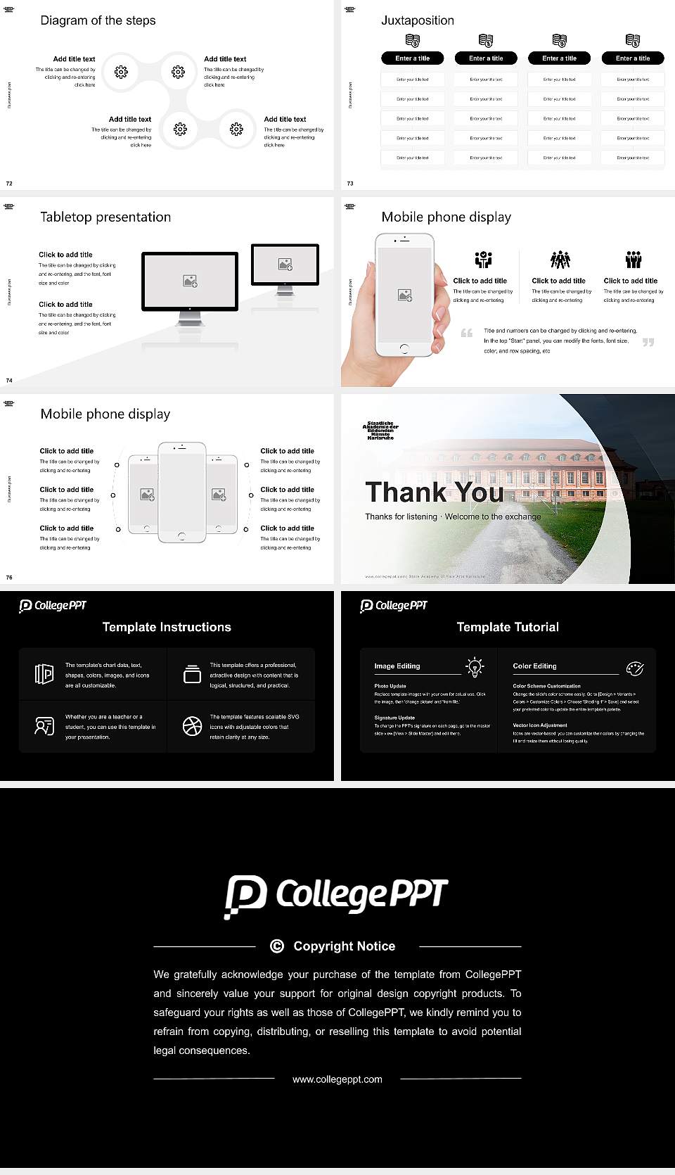 State Academy of Fine Arts Karlsruhe Competition/Entrepreneurship Contest PPT Template16:9 ratio PPT effect preview image9