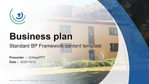 Theological University Elstal Competition/Entrepreneurship Contest PPT Template