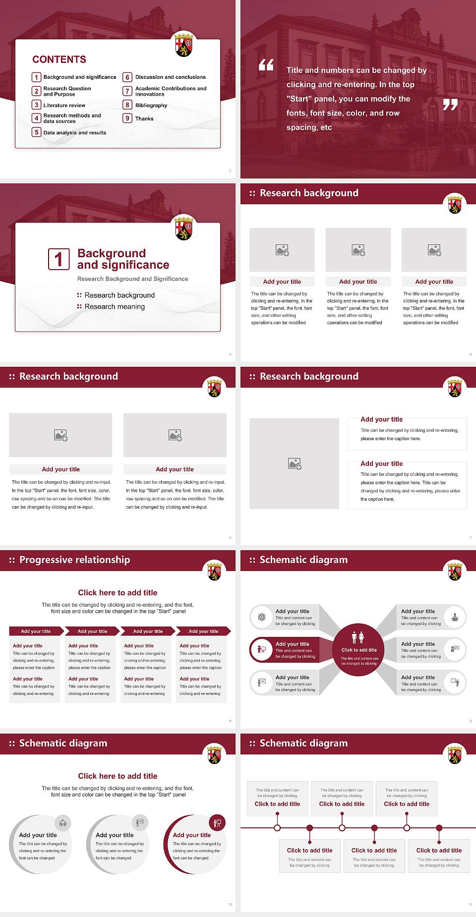 University of Finance Rhineland-Palatinate Graduation Thesis Defense PPT Template4:3 ratio PPT effect preview image2