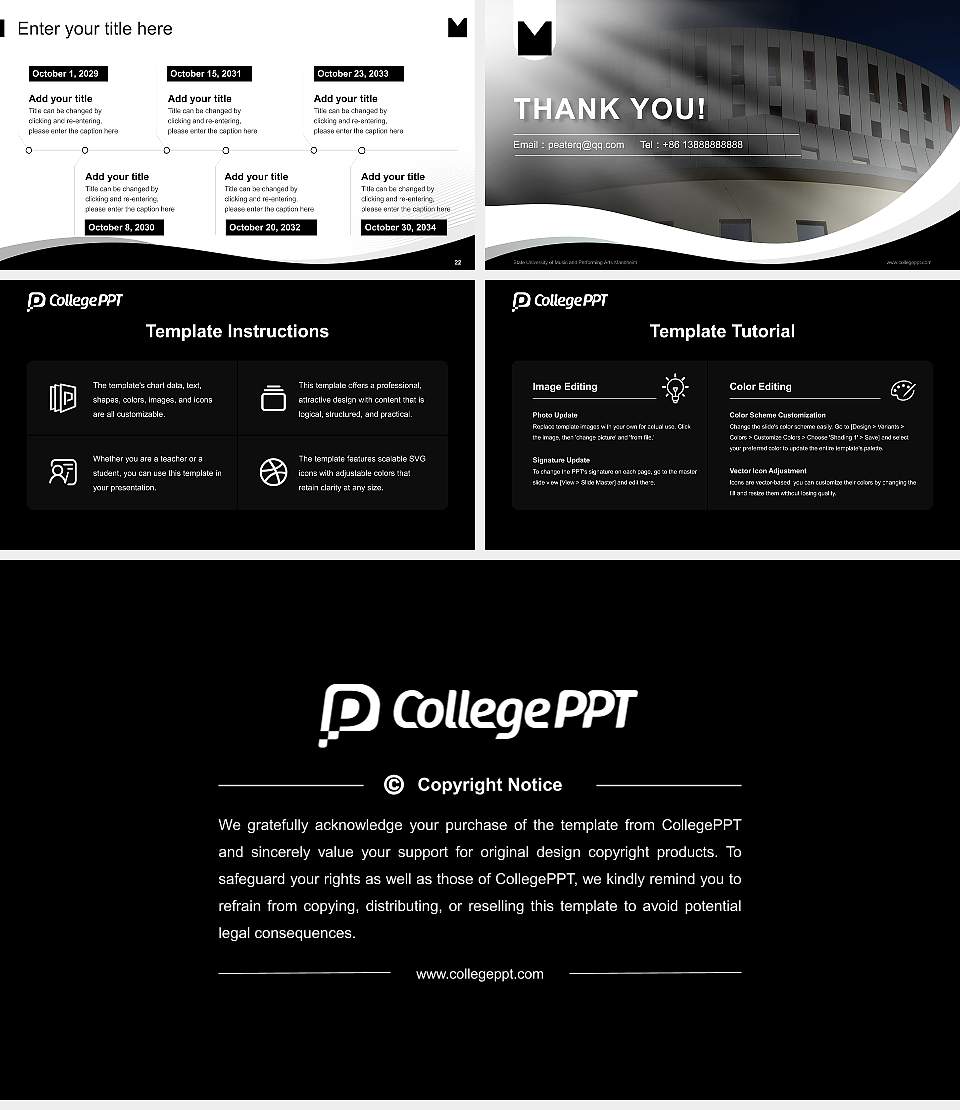 State University of Music and Performing Arts Mannheim Lecture Sharing and Networking Event PPT Template16:9 ratio PPT effect preview image4