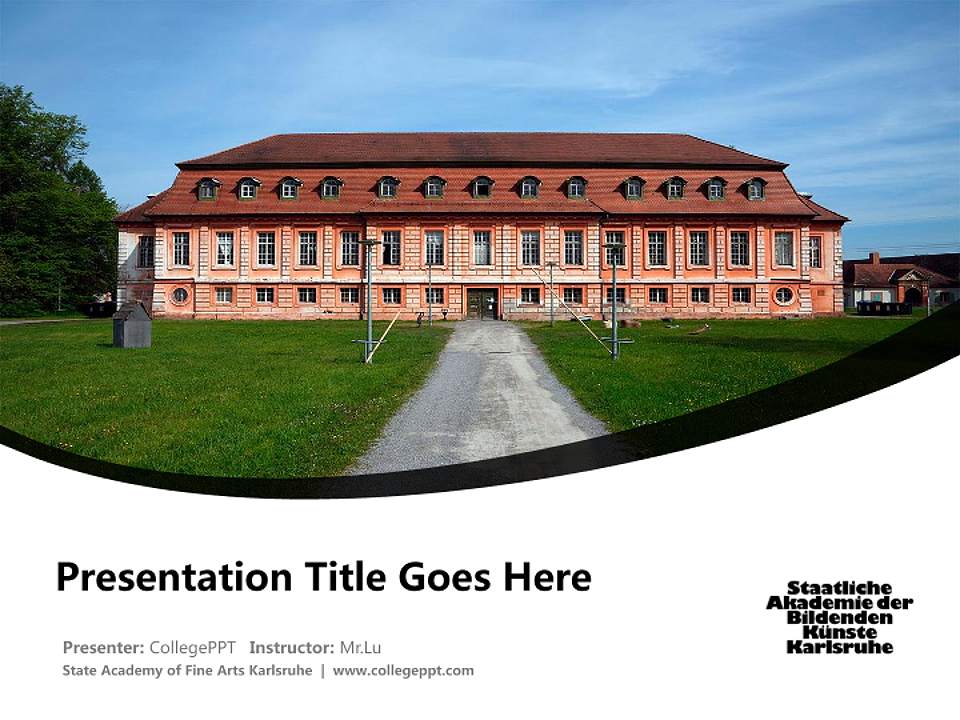 State Academy of Fine Arts Karlsruhe Course/Courseware Creation PPT Template4:3 ratio PPT effect preview image5