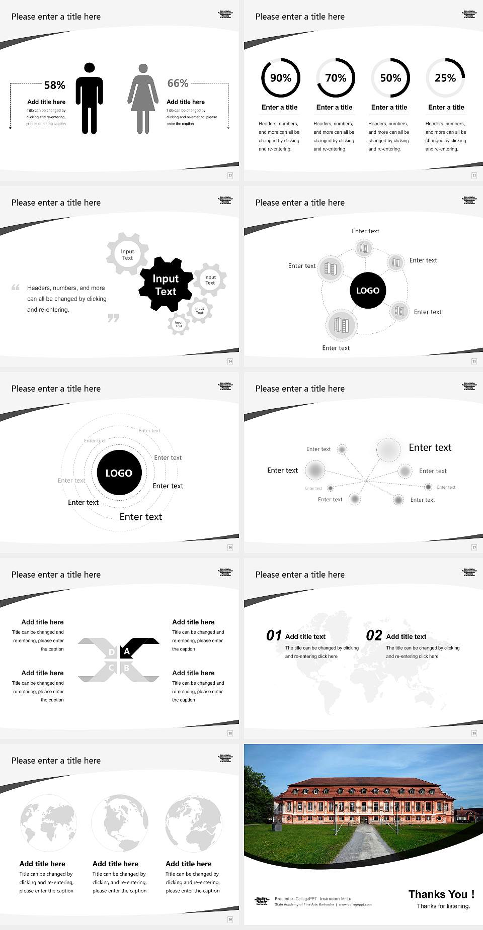 State Academy of Fine Arts Karlsruhe Course/Courseware Creation PPT Template4:3 ratio PPT effect preview image4