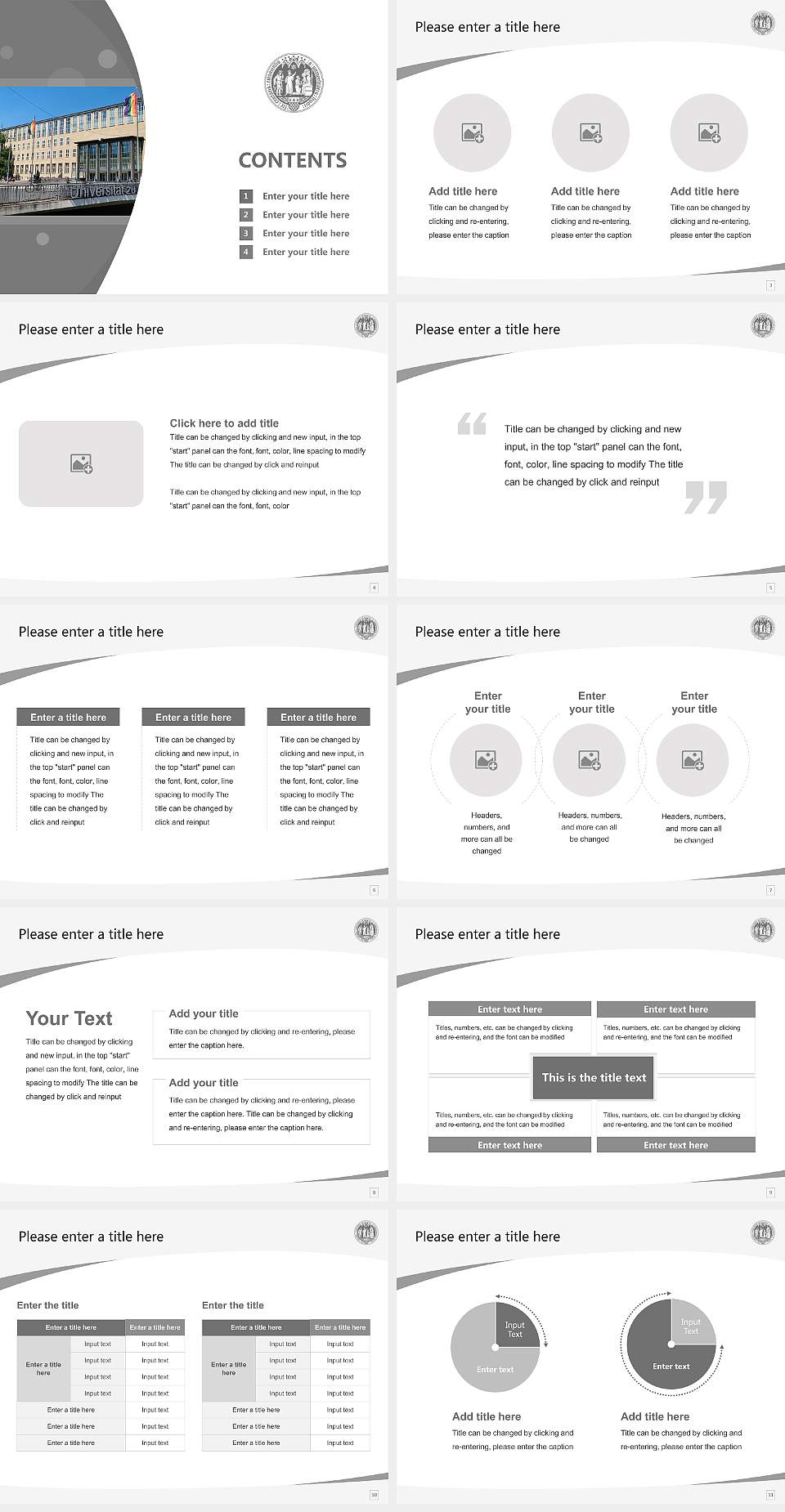 University of Cologne Course/Courseware Creation PPT Template4:3 ratio PPT effect preview image2