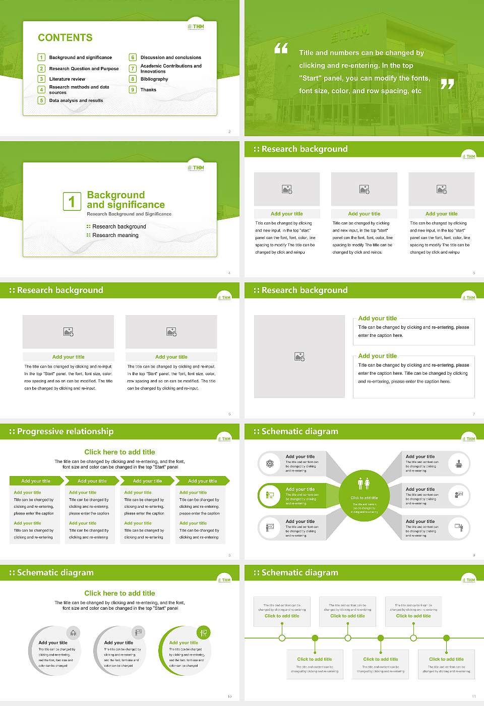 University of Applied Sciences Mittelhessen (THM) Graduation Thesis Defense PPT Template16:9 ratio PPT effect preview image2