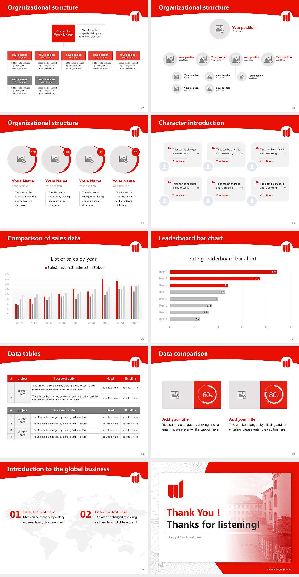 University of Education Weingarten Academic Presentation/Research Findings Report PPT Template4:3 ratio PPT effect preview image4