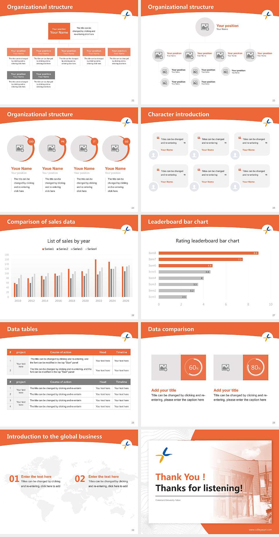 Protestant University Tabor Academic Presentation/Research Findings Report PPT Template4:3 ratio PPT effect preview image4