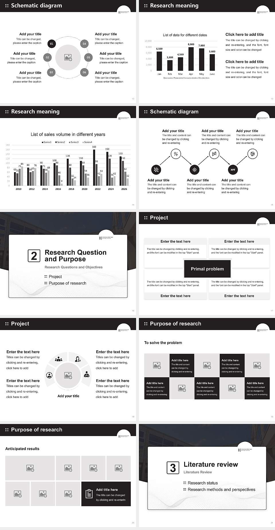 Reutlingen University – Technology, Business, Informatics, Design Graduation Thesis Defense PPT Template4:3 ratio PPT effect preview image3