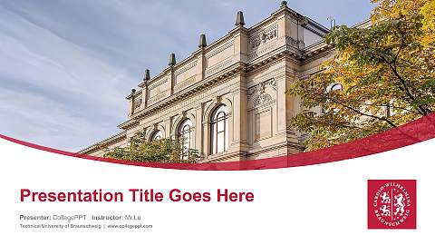 Technical University of Braunschweig Course/Courseware Creation PPT Template