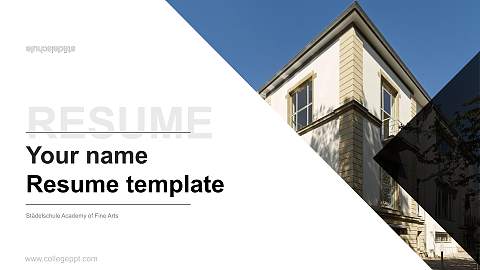 Städelschule Academy of Fine Arts Resume PPT Template