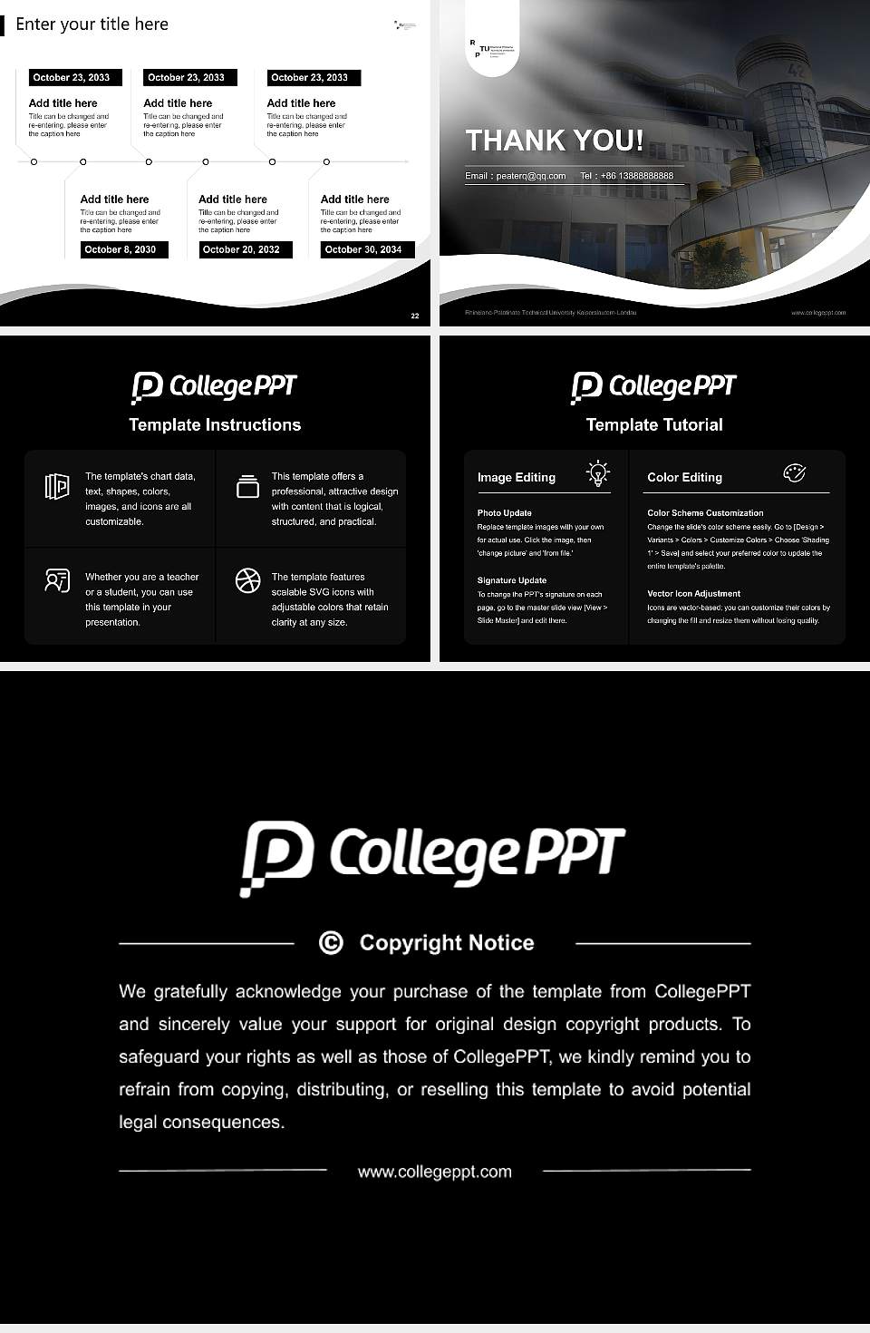 Rhineland-Palatinate Technical University Kaiserslautern-Landau Lecture Sharing and Networking Event PPT Template4:3 ratio PPT effect preview image4