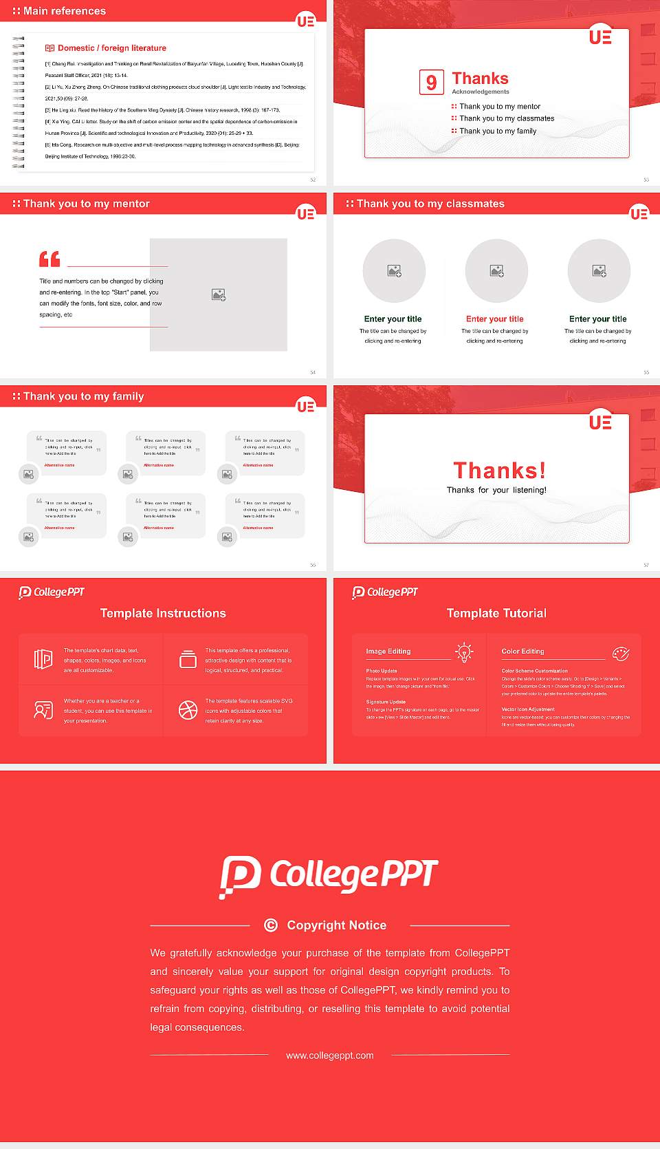 University of Europe for Applied Sciences Graduation Thesis Defense PPT Template16:9 ratio PPT effect preview image7