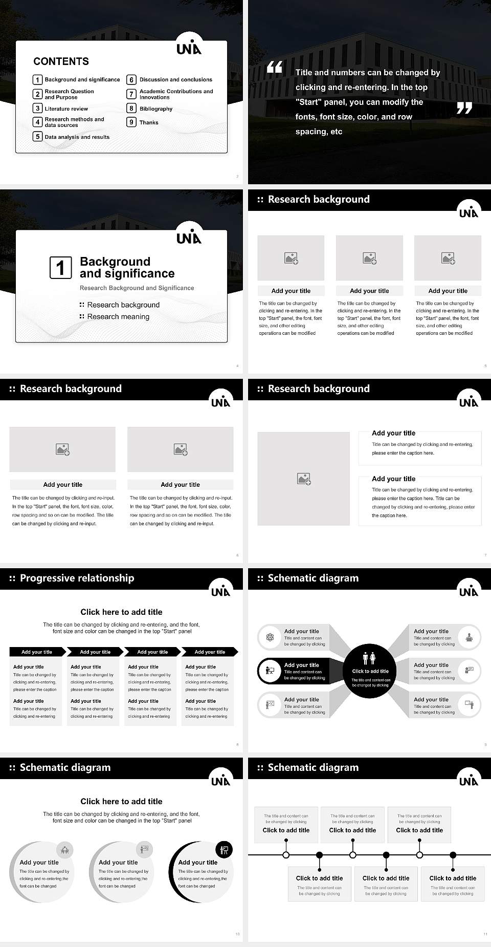 University of Augsburg Graduation Thesis Defense PPT Template4:3 ratio PPT effect preview image2