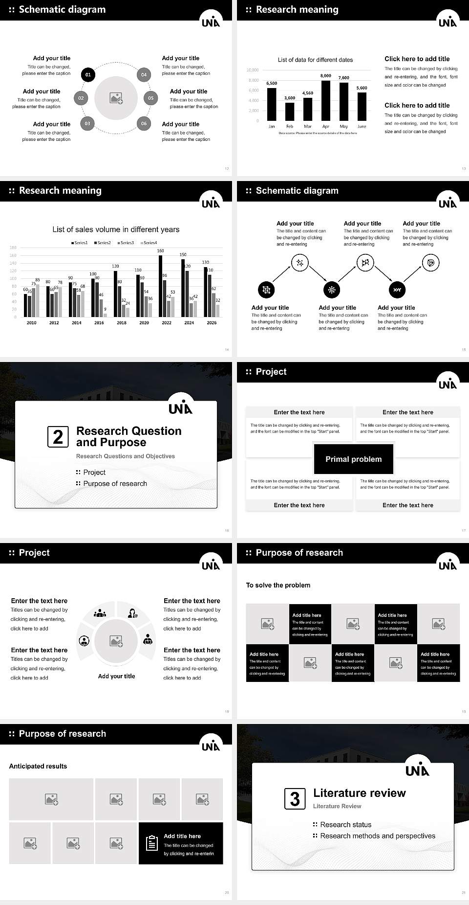 University of Augsburg Graduation Thesis Defense PPT Template4:3 ratio PPT effect preview image3
