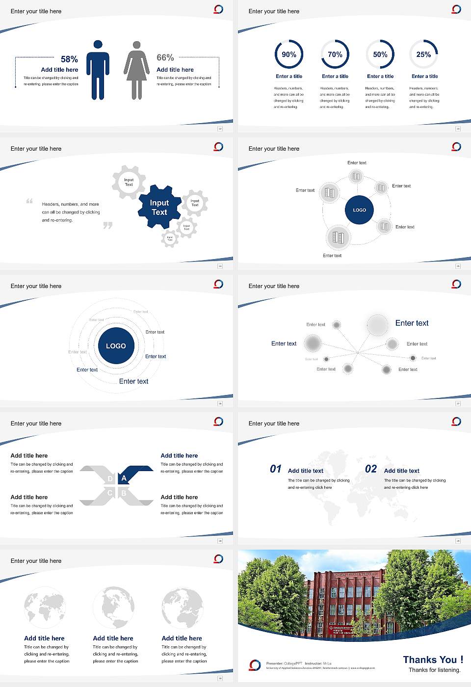 University of Applied Sciences Zwickau – Reichenbach campus Course/Courseware Creation PPT Template16:9 ratio PPT effect preview image4