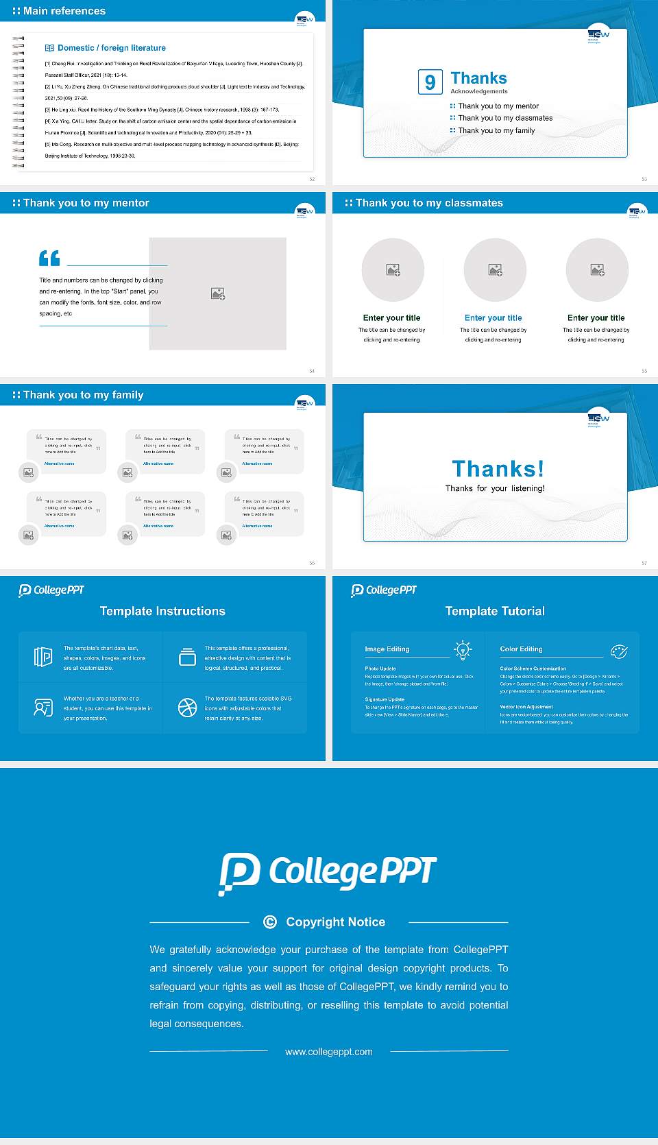 University of Applied Sciences Weserbergland Graduation Thesis Defense PPT Template16:9 ratio PPT effect preview image7