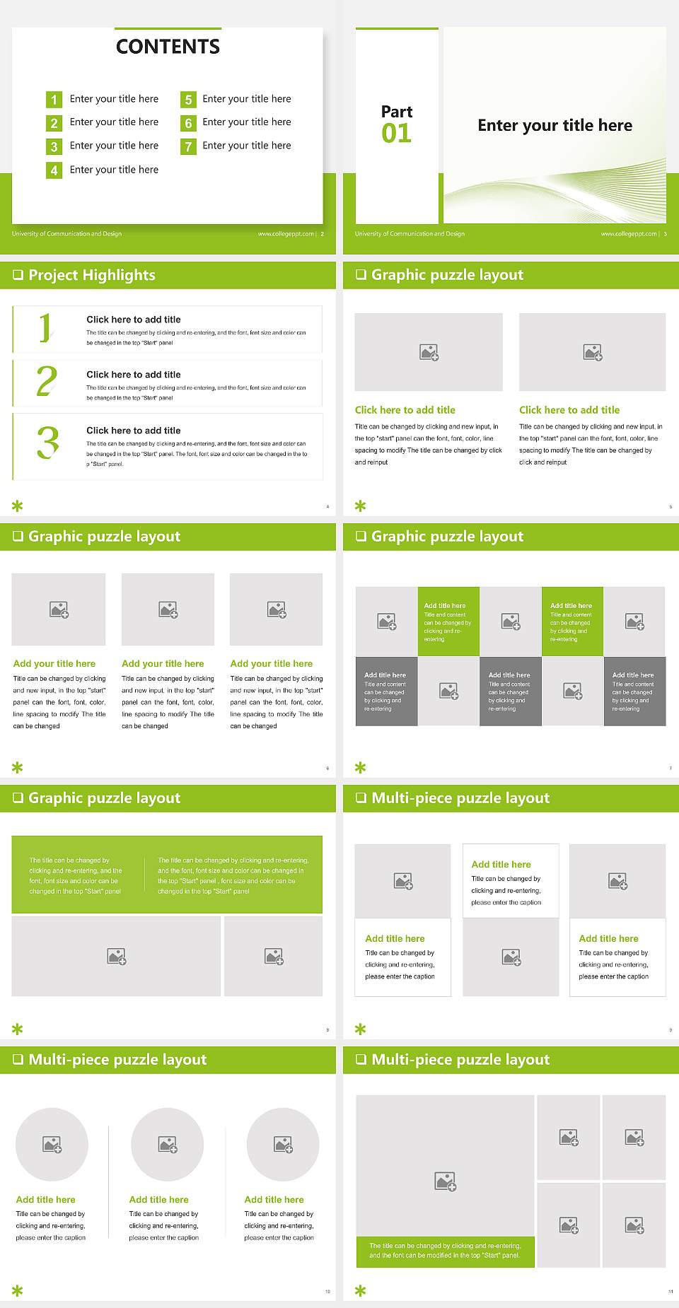 University of Communication and Design General PPT Template4:3 ratio PPT effect preview image2
