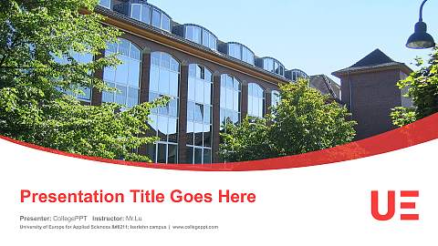 University of Europe for Applied Sciences – Iserlohn campus Course/Courseware Creation PPT Template
