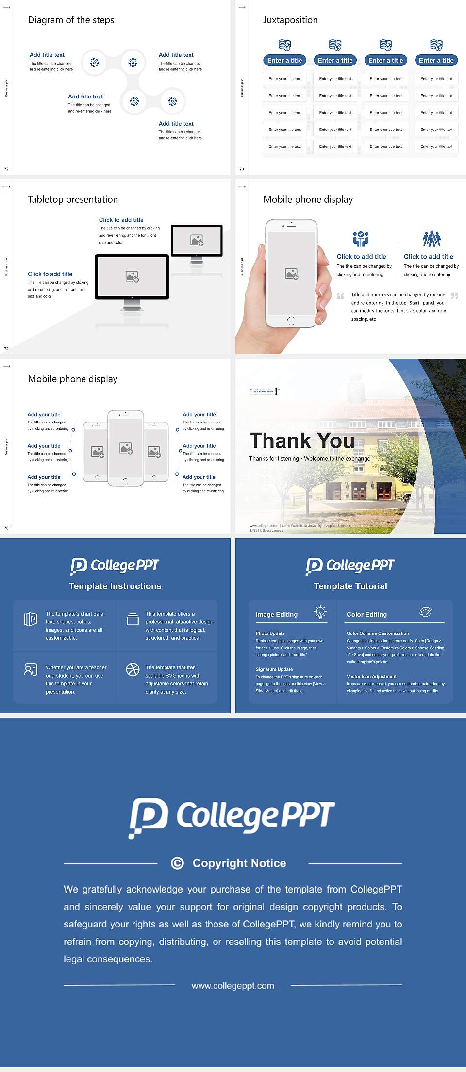 South Westphalia University of Applied Sciences – Soest campus Competition/Entrepreneurship Contest PPT Template4:3 ratio PPT effect preview image9