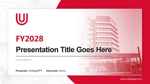 University of Bremen Academic Presentation/Research Findings Report PPT Template