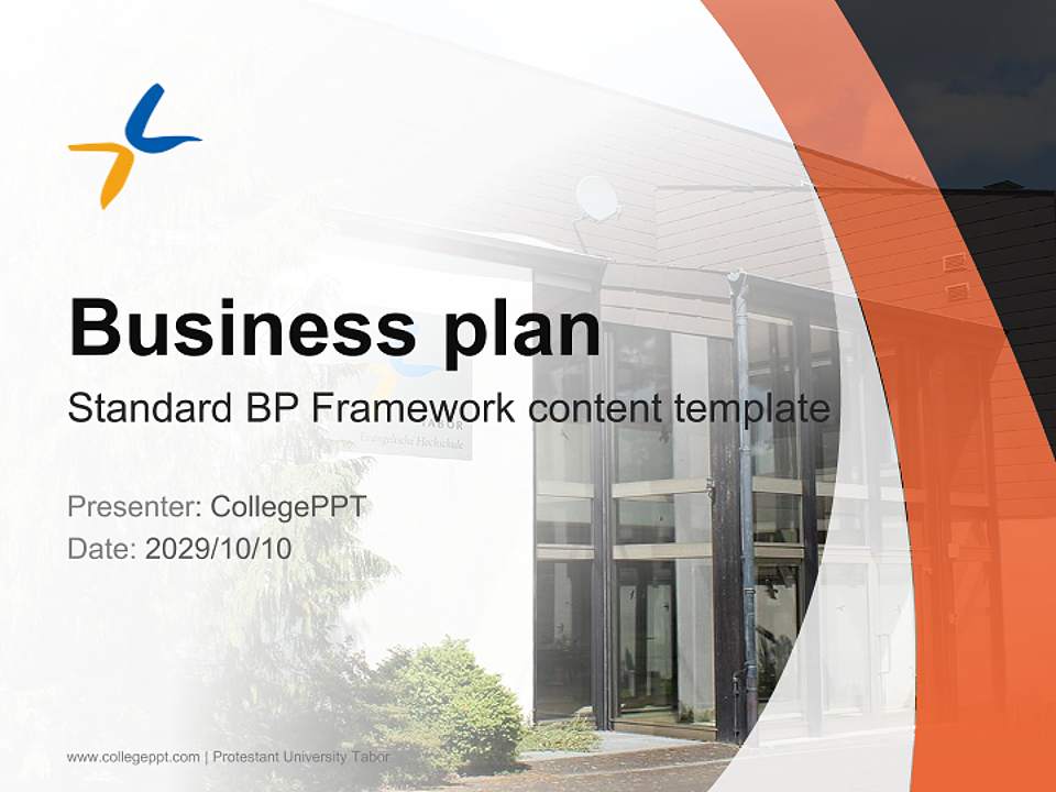 Protestant University Tabor Competition/Entrepreneurship Contest PPT Template4:3 ratio PPT effect preview image9