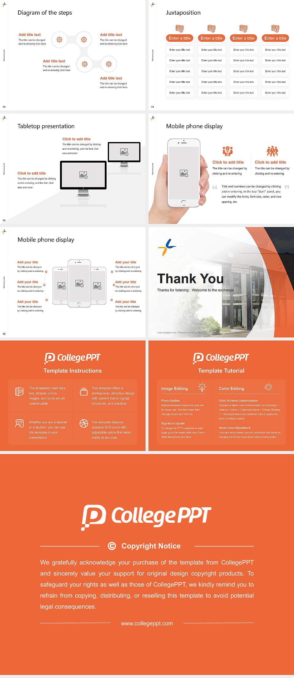 Protestant University Tabor Competition/Entrepreneurship Contest PPT Template4:3 ratio PPT effect preview image9