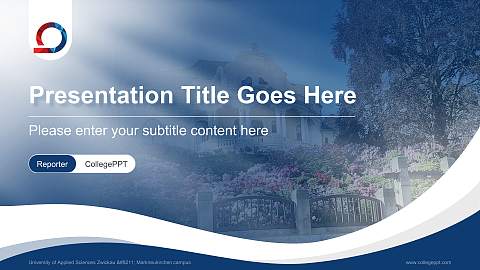 University of Applied Sciences Zwickau – Markneukirchen campus Lecture Sharing and Networking Event PPT Template