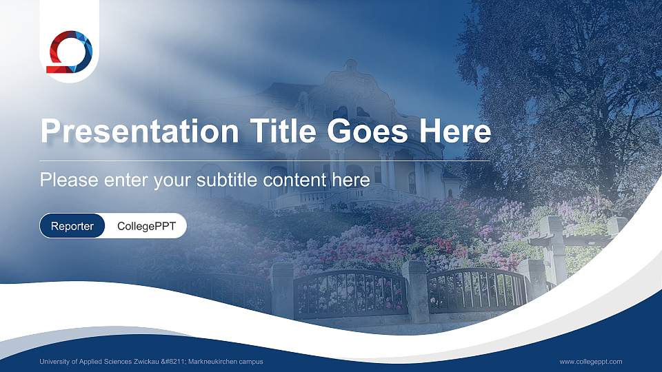 University of Applied Sciences Zwickau – Markneukirchen campus Lecture Sharing and Networking Event PPT Template16:9 ratio PPT effect preview image