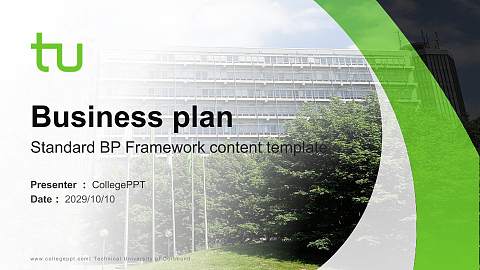 Technical University of Dortmund Competition/Entrepreneurship Contest PPT Template