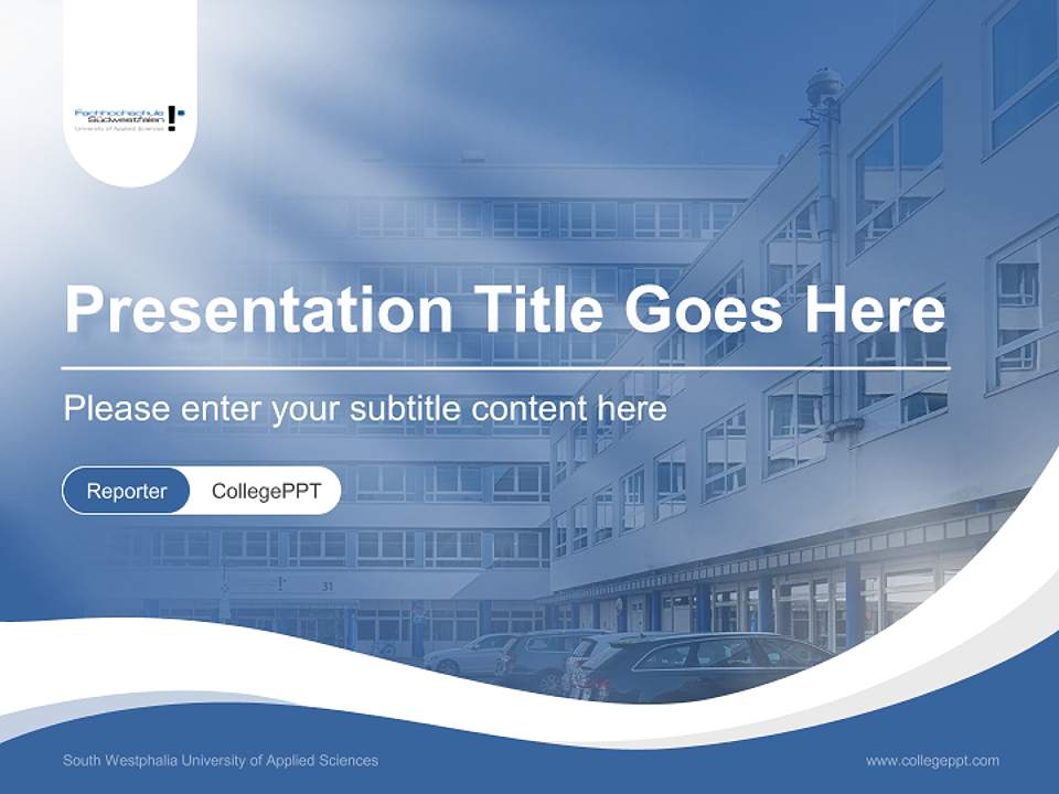 South Westphalia University of Applied Sciences Lecture Sharing and Networking Event PPT Template4:3 ratio PPT effect preview image4