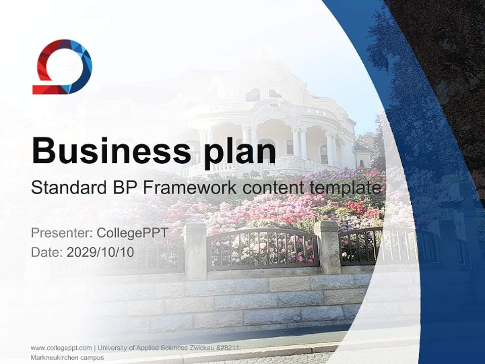 University of Applied Sciences Zwickau – Markneukirchen campus Competition/Entrepreneurship Contest PPT Template4:3 ratio PPT effect preview image9