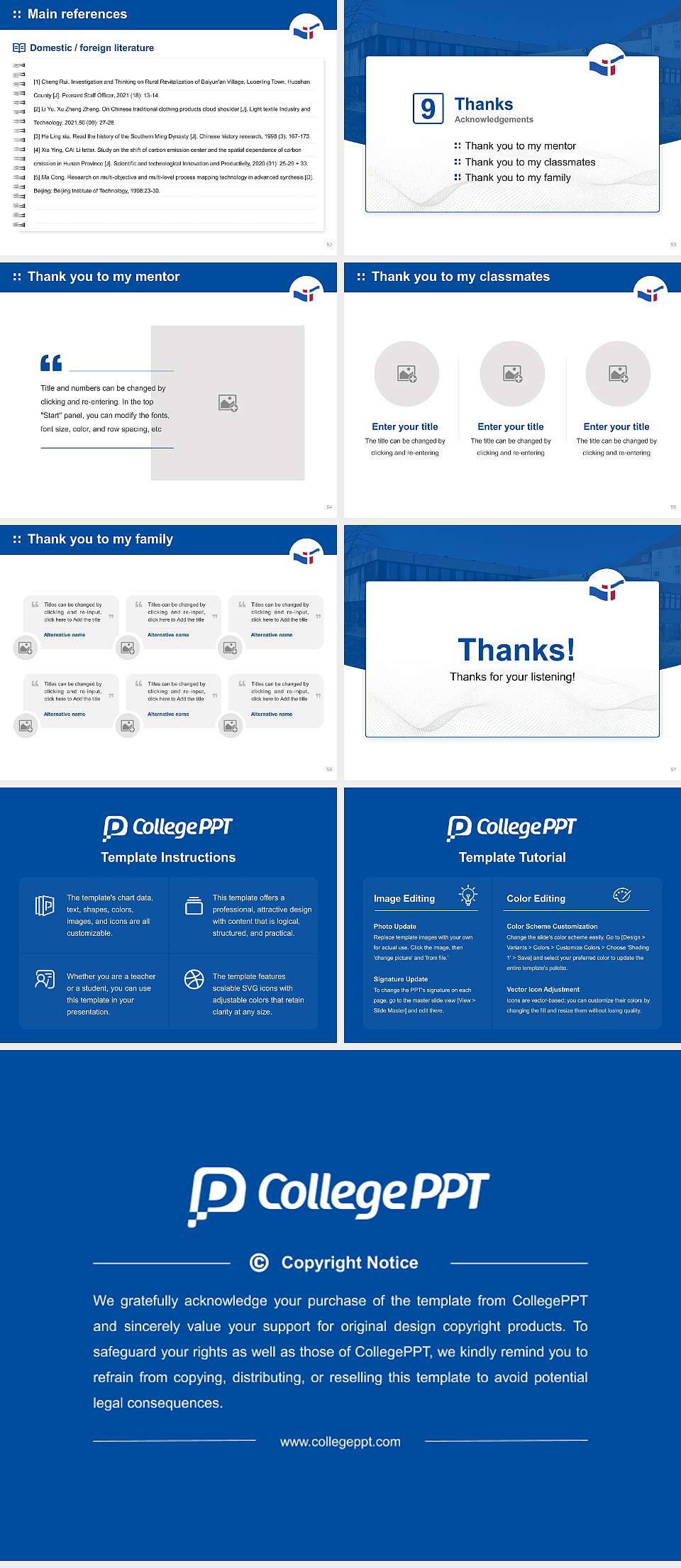 Reutlingen Theological University Graduation Thesis Defense PPT Template4:3 ratio PPT effect preview image7
