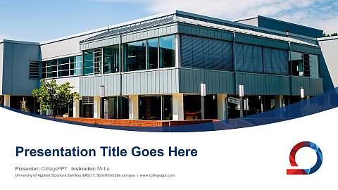 University of Applied Sciences Zwickau – Scheffelstraße campus Course/Courseware Creation PPT Template