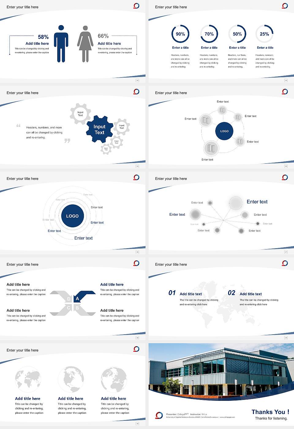 University of Applied Sciences Zwickau – Scheffelstraße campus Course/Courseware Creation PPT Template16:9 ratio PPT effect preview image4