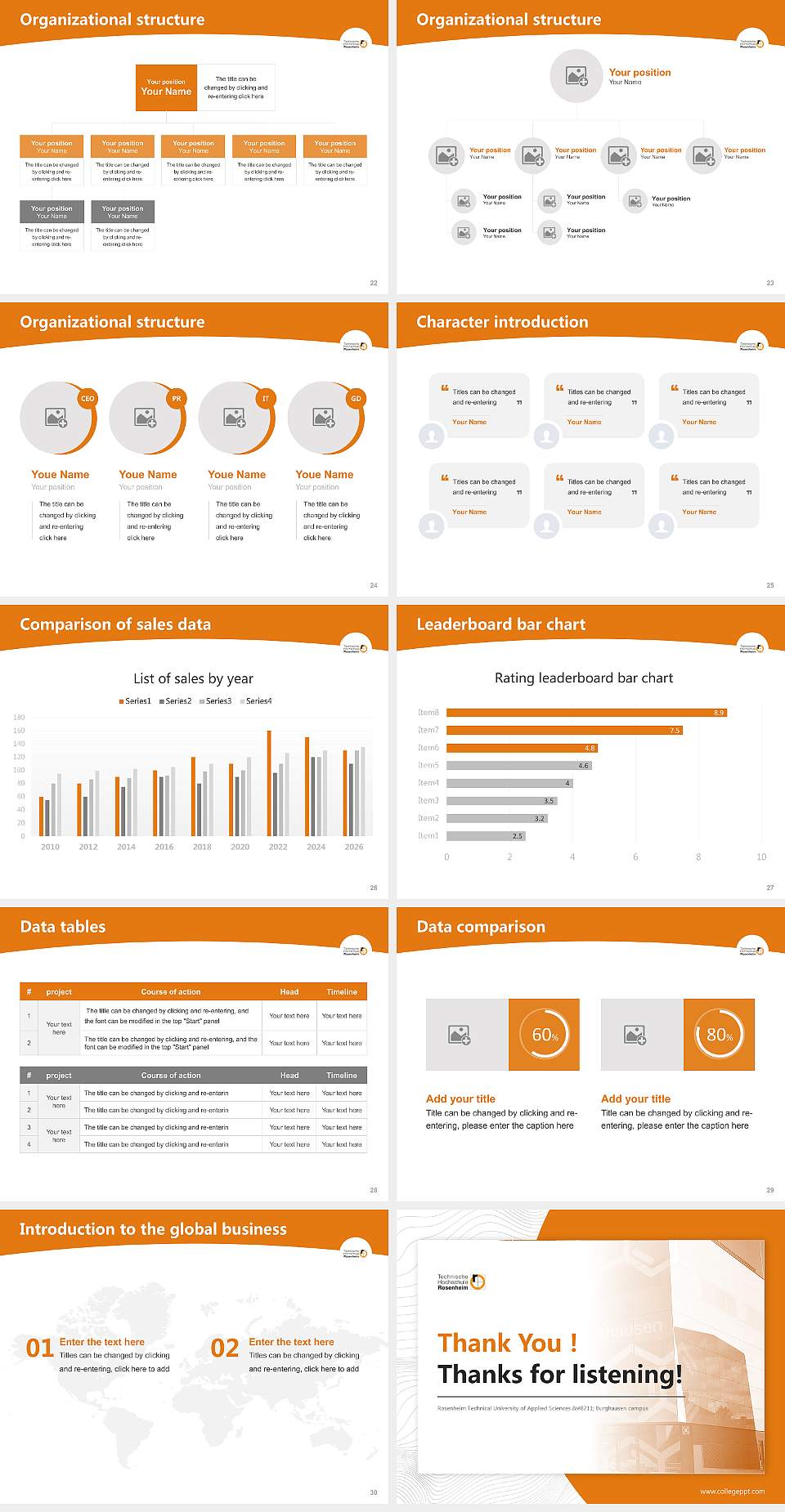 Rosenheim Technical University of Applied Sciences – Burghausen campus Academic Presentation/Research Findings Report PPT Template4:3 ratio PPT effect preview image4