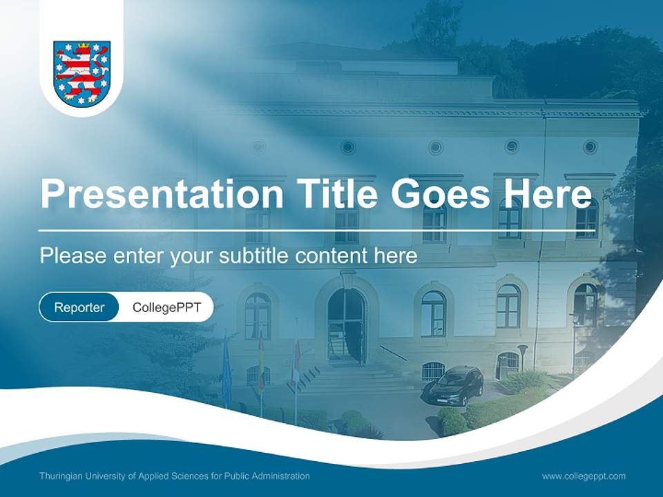 Thuringian University of Applied Sciences for Public Administration Lecture Sharing and Networking Event PPT Template4:3 ratio PPT effect preview image4