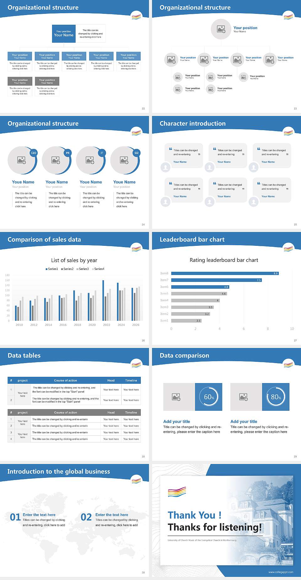 University of Church Music of the Evangelical Church in Württemberg Academic Presentation/Research Findings Report PPT Template4:3 ratio PPT effect preview image4