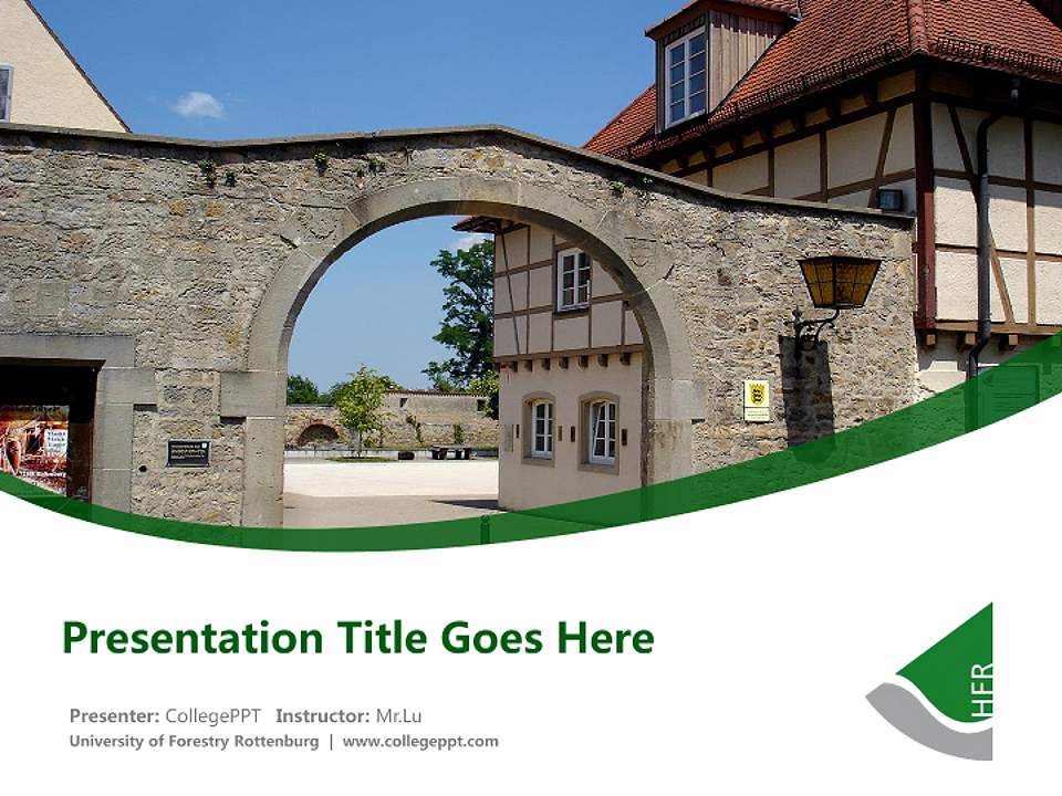 University of Forestry Rottenburg Course/Courseware Creation PPT Template4:3 ratio PPT effect preview image5
