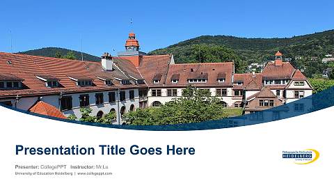 University of Education Heidelberg Course/Courseware Creation PPT Template