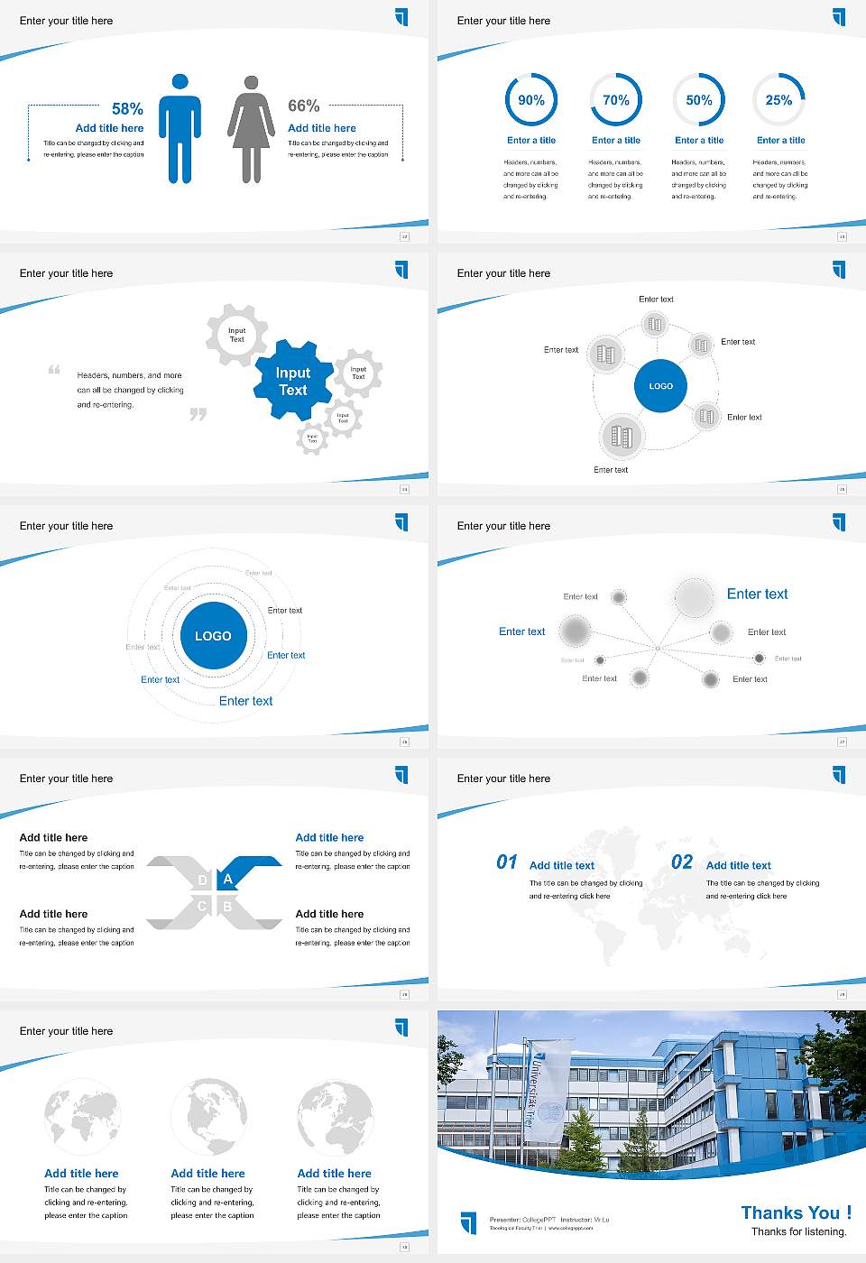 Theological Faculty Trier Course/Courseware Creation PPT Template16:9 ratio PPT effect preview image4