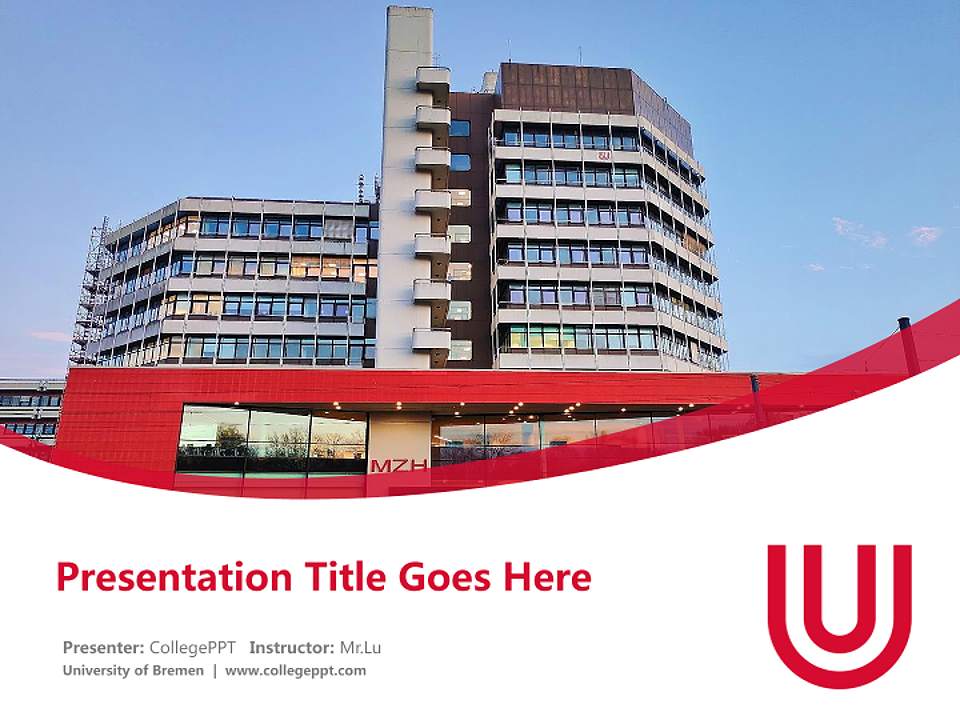 University of Bremen Course/Courseware Creation PPT Template4:3 ratio PPT effect preview image5